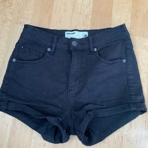 High Rise Denim Shorts